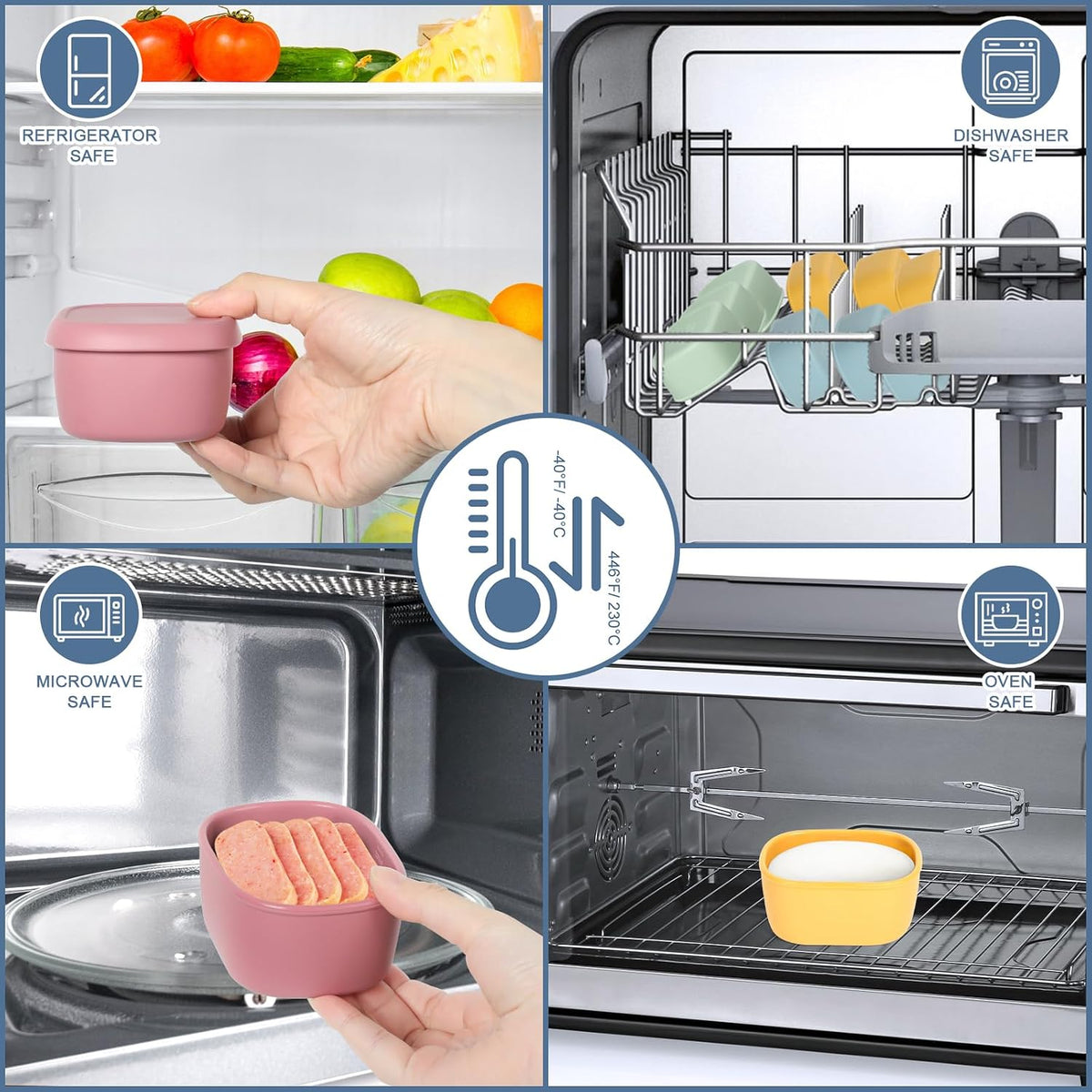 Silicone Lunch Box | Reusable Food Storage | Luvia Home