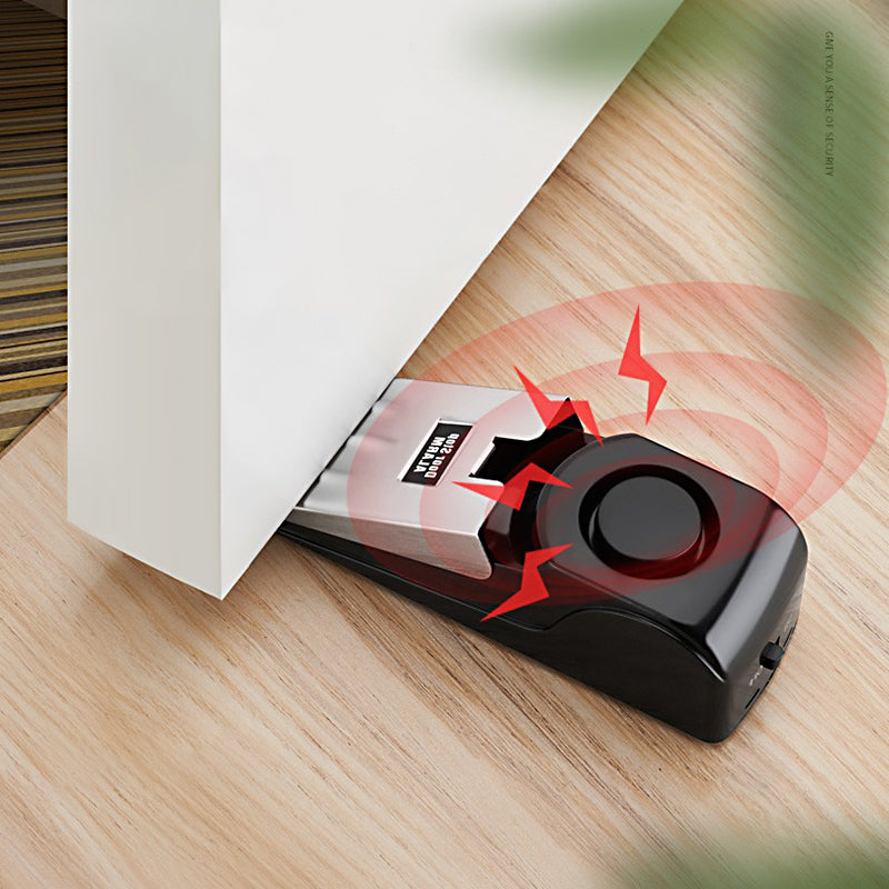 Portable Door Stop Alarm | 120dB Security Door Alarm for Home, Hotel & Travel