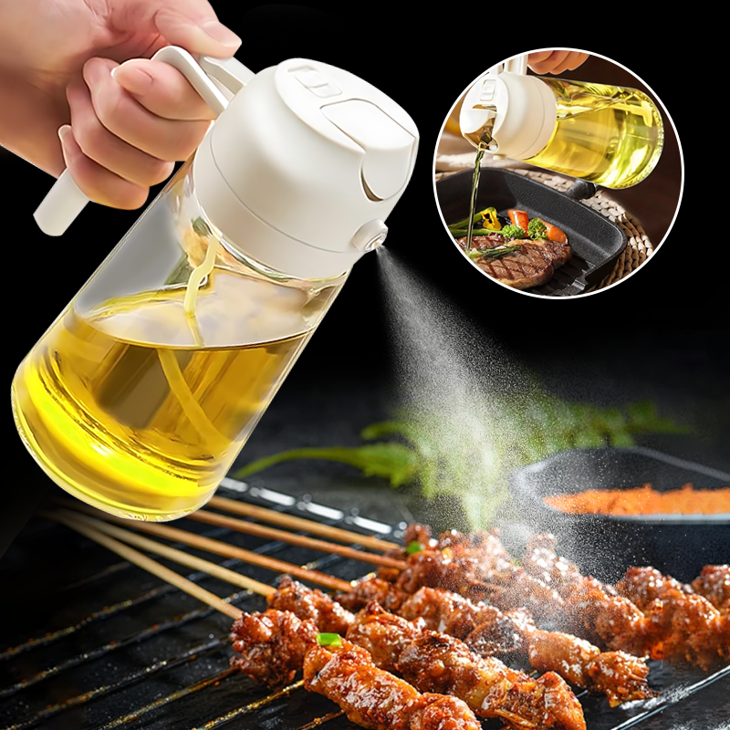 2-in-1 Oil Spray & Pour Bottle (500ml) | Control Oil & Cook Healthier
