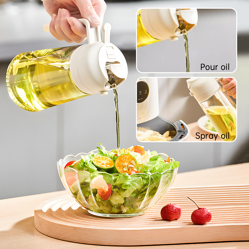 2-in-1 Oil Spray & Pour Bottle (500ml) | Control Oil & Cook Healthier