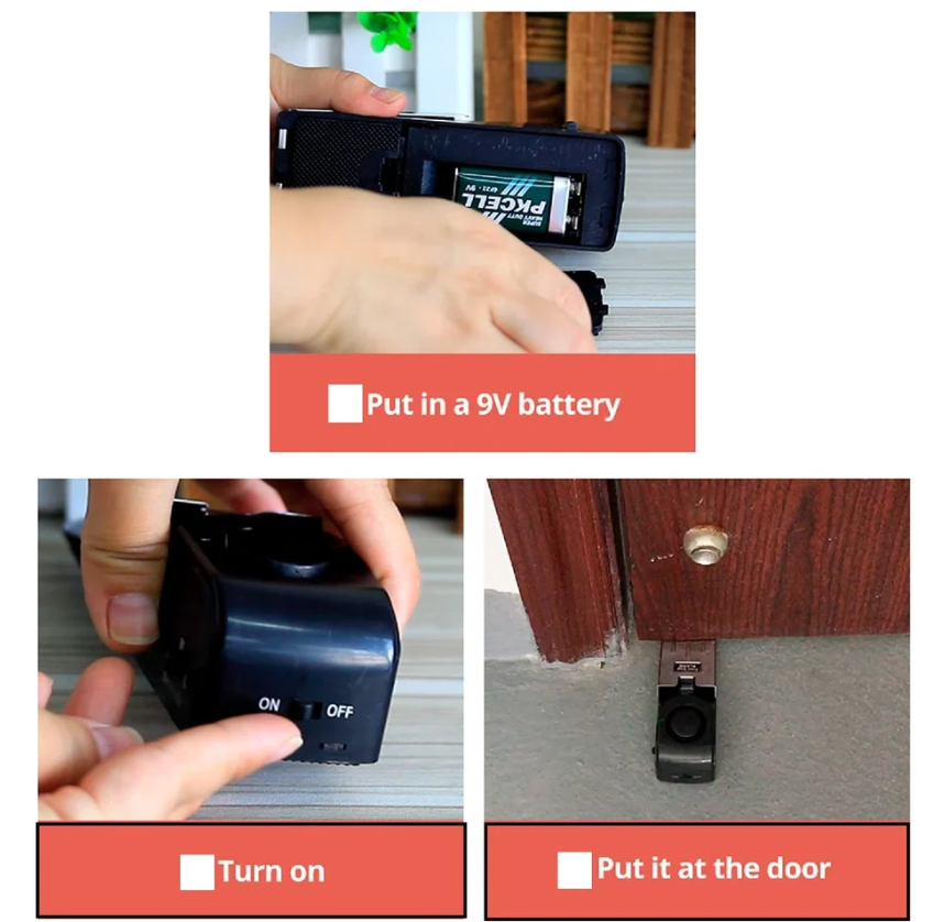 Door Stop Alarm | Instant Door Protection