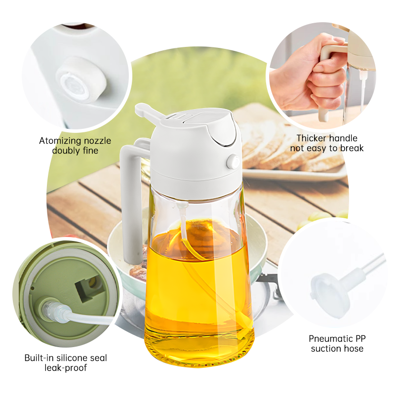 2-in-1 Oil Spray & Pour Bottle (500ml) | Control Oil & Cook Healthier